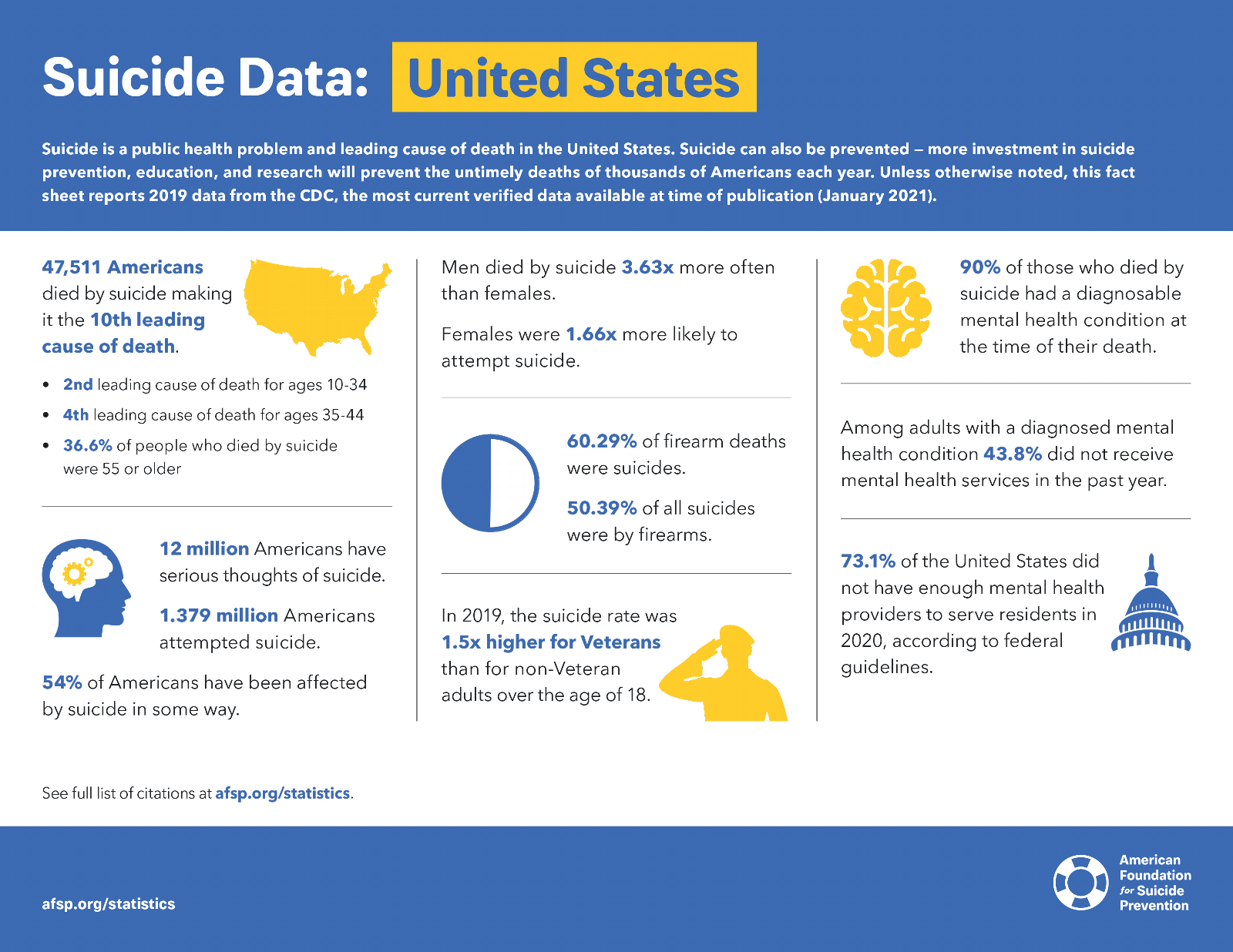 United States Suicide Data Infographic