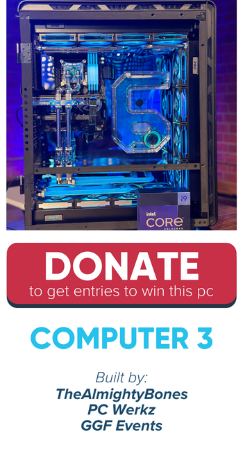 Donate for entries to win Computer 3