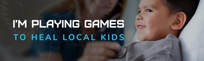 I'm playing games to heal local kids