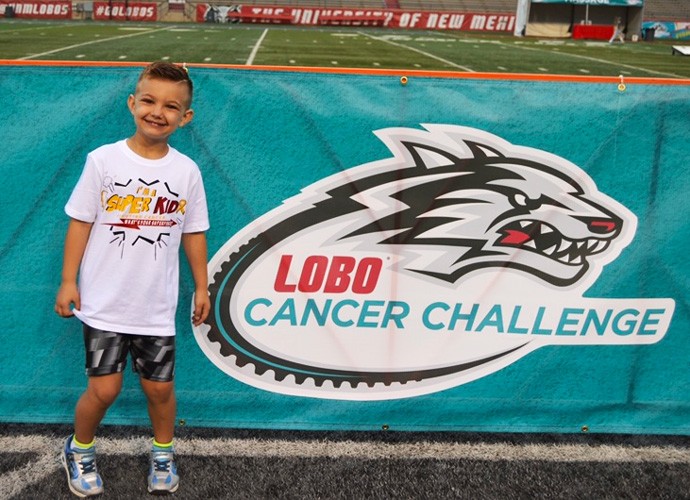 Liam at the Lobo Cancer Challenge 2019