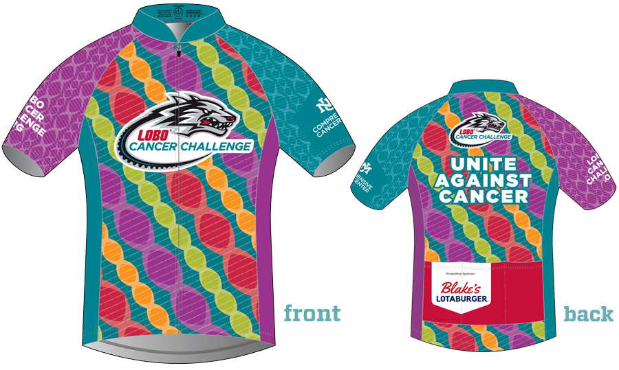 Official 2023 Bike Jersey for Lobo Cancer Challenge