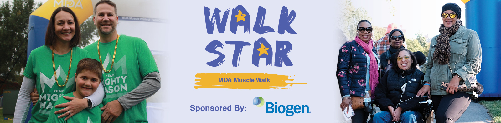 Walk Star Logo with MDA Muscle Walk text