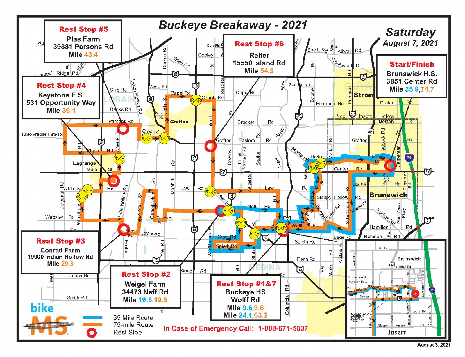 Bike MS: Buckeye Breakaway 2021 Rest Stop