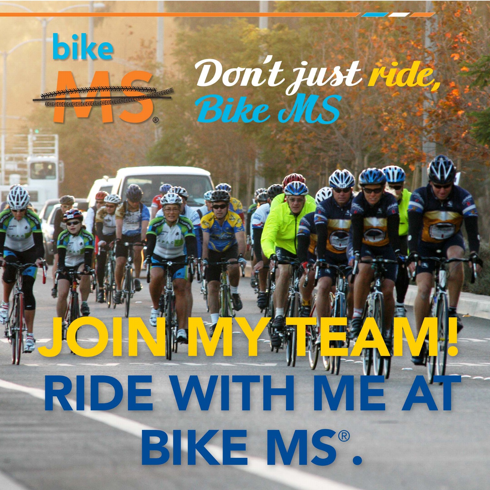 Join my bike MS team ride with me at Bike MS
