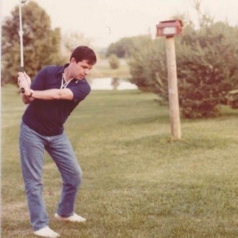 Gary Spicuzza Anthony, golfing