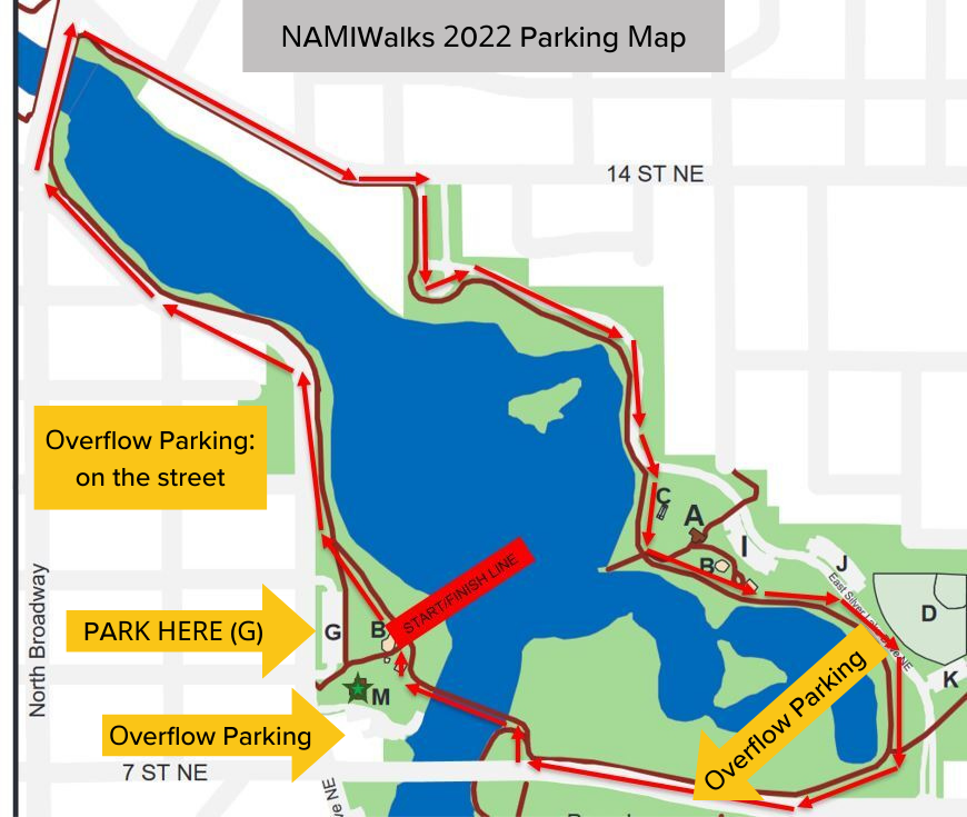 NAMIWalks Parking Map 