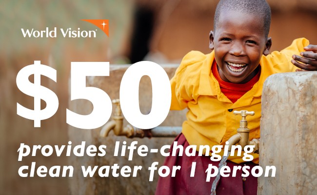 $50 provides life changing clean water
