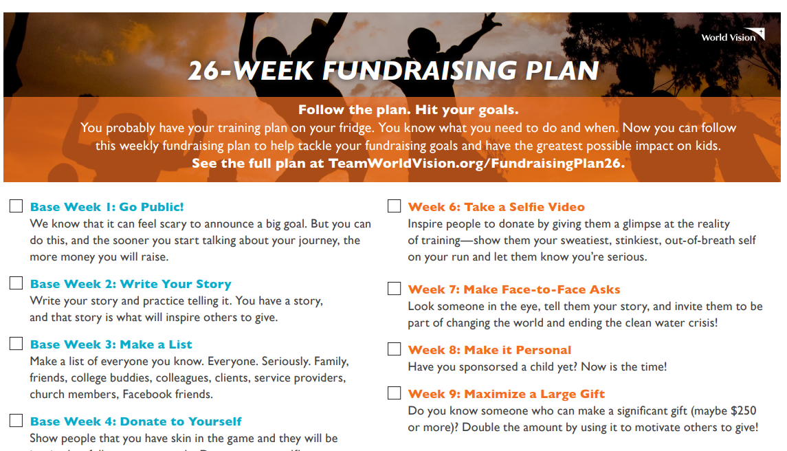 26-Week Fundraising Plan