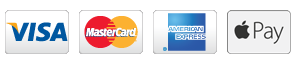 Payment Icons for Visa, MasterCard, American Express, and Apple Pay