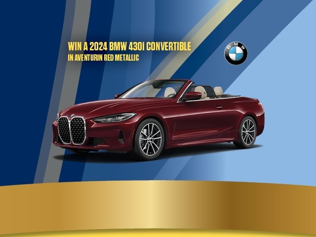 Car Raffle featuring a 2024 BMW convertible